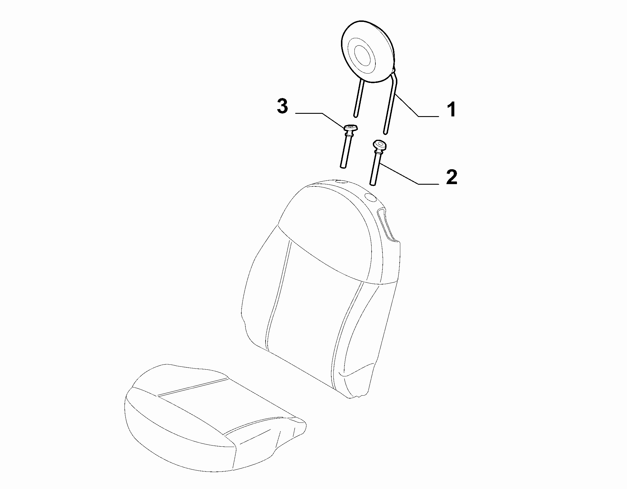 70606-030 COVERED FRONT SEAT HEADRESTS