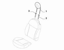 70606-030 COVERED FRONT SEAT HEADRESTS