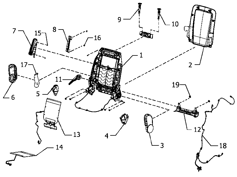 70601-081 FRONT SEAT, PASSENGER SIDE
