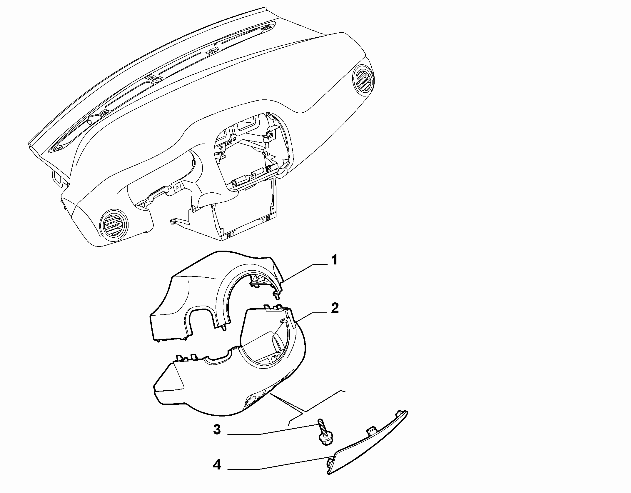 70502-060 STEERING COLUMN GUARDS