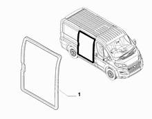 70143-070 SLIDING DOOR GASKET